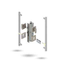 INDU APEX 50BS 4P S DC SQ 145525 BRUSHED NICKEL