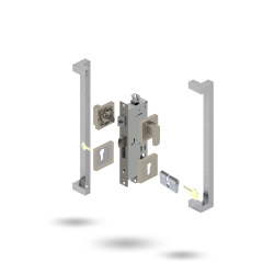 INDU APEX 50BS 4P S DC SQ 146450 BRUSHED NICKEL