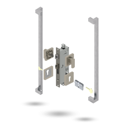 INDU APEX 50BS 4P S DC SQ 146600 BRUSHED NICKEL
