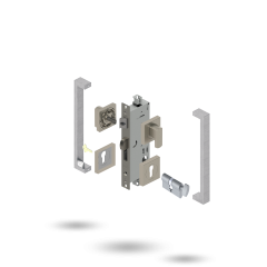 INDU APEX 50BS 4P S CT SQ 143300 BRUSHED NICKEL