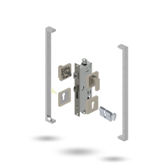 INDU APEX 50BS 4P S CT SQ 143600 BRUSHED NICKEL