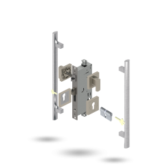 INDU APEX 60BS 4P S DC SQ 141450 BRUSHED NICKEL