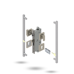 INDU APEX 60BS 4P S DC SQ 145525 BRUSHED NICKEL