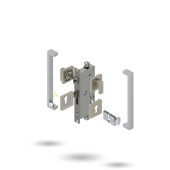 INDU APEX 60BS 4P S CT SQ 143300 BRUSHED NICKEL