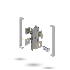 INDU APEX 60BS 4P S CT SQ 143450 BRUSHED NICKEL