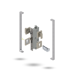 INDU APEX 60BS 4P S CT SQ 143600 BRUSHED NICKEL