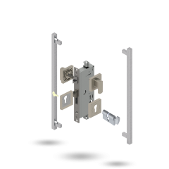 INDU APEX 60BS 4P S CT SQ 145525 BRUSHED NICKEL