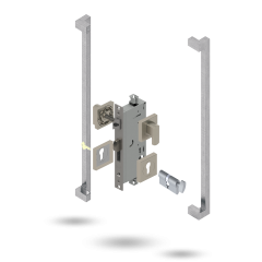 INDU APEX 60BS 4P S CT SQ 146600 BRUSHED NICKEL