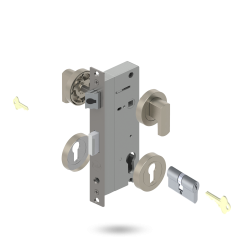 APEX RD INDU 50BS 2P S 34/34 DC BRUSHED NICKEL