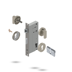 APEX RD INDU 60BS 2P S 34/34 DC BRUSHED NICKEL