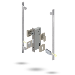 APEX SQ INDU 50BS 2P S 34/34 DC 141600 BRUSHED NICKEL