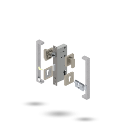 APEX SQ INDU 50BS 2P S 34/34 CT 143300 BRUSHED NICKEL