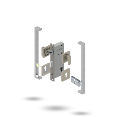 APEX SQ INDU 50BS 2P S 34/34 CT 143450 BRUSHED NICKEL