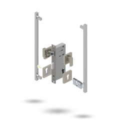 APEX SQ INDU 50BS 2P S 34/34 CT 145525 BRUSHED NICKEL