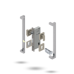 APEX SQ INDU 50BS 2P S 34/34 CT 146450 BRUSHED NICKEL