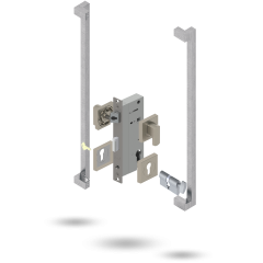 APEX SQ INDU 50BS 2P S 34/34 CT 146600 BRUSHED NICKEL