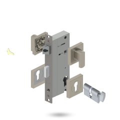 APEX SQ INDU 50BS 2P S 34/34 CT BRUSHED NICKEL