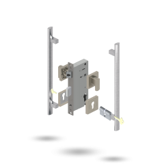 APEX SQ INDU 60BS 2P S 34/34 DC 141450 BRUSHED NICKEL