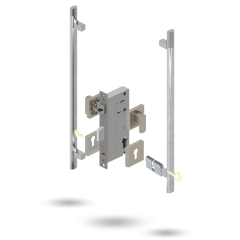 APEX SQ INDU 60BS 2P S 34/34 DC 141600 BRUSHED NICKEL