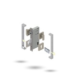 APEX SQ INDU 60BS 2P S 34/34 DC 143300 BRUSHED NICKEL