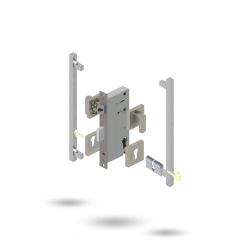 APEX SQ INDU 60BS 2P S 34/34 DC 145375 BRUSHED NICKEL