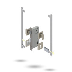 APEX SQ INDU 60BS 2P S 34/34 DC 145525 BRUSHED NICKEL