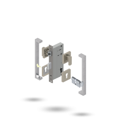 APEX SQ INDU 60BS 2P S 34/34 CT 143300 BRUSHED NICKEL