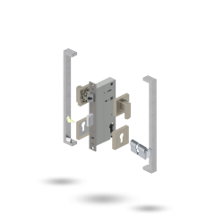 APEX SQ INDU 60BS 2P S 34/34 CT 143450 BRUSHED NICKEL