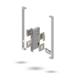 APEX SQ INDU 60BS 2P S 34/34 CT 143600 BRUSHED NICKEL