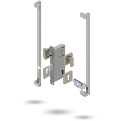 APEX SQ INDU 60BS 2P S 34/34 CT 146600 BRUSHED NICKEL