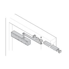 7726 SERIES SLIDE ARM & RAIL KIT POLISHED STAINLESS STEEL