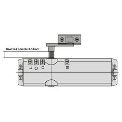 Grooved spindle (130mm) DC270