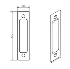 8654 STRIKE PACKER 1.5MM - MAIN LOCK PK=50