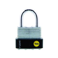 YALE PADLOCK LAMINATED STEEL ZINC 40MM