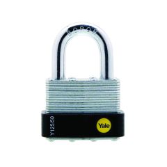 YALE PADLOCK LAMINATED STEEL ZINC 50MM
