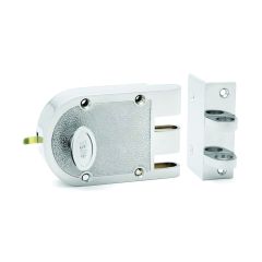 YALE SGL CYL DEADLOCK BRIGHT CHROME