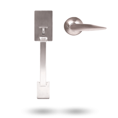 YALE ALEXANDER GRIPSET WITH HAWTHORN LEVER SATIN NICKEL