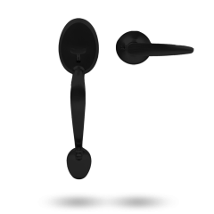 YALE MAYFAIR GRIPSET WITH HAWTHORN LEVER MATT BLACK