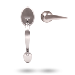 YALE MAYFAIR GRIPSET WITH HAWTHORN LEVER SATIN NICKEL