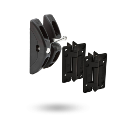 DD TECH T-LATCH - PADLOCKABLE GRAVITY LATCH WITH KF3P HINGE SET BLACK