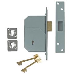 5 DETAINER H/SECURITY M/LOCK SATIN CHROME