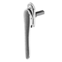 UNO TWINBOLT BIFOLD HANDLE + LOW PROFILE ESCUTCHEON SATIN CHROME