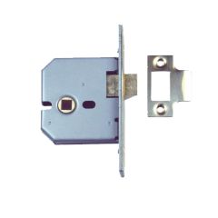 MORTICE LATCH 44MM B/SET SATIN CHROME