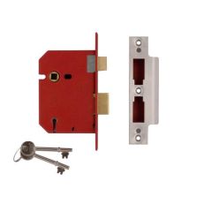 5 LEVER SASH LOCK SATIN CHROME