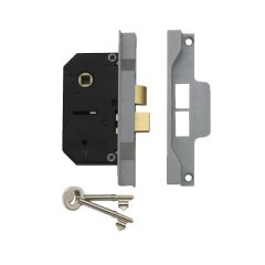 2 LEVER REBATED LOCK 80MM