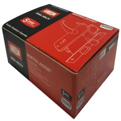 5 LEVER MORTICE DEADBOLT PB