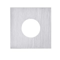 VELOCITY LARGE ROSE SQUARE TRIM PASSAGE SP - 1 PAIR SATIN CHROME PEARL