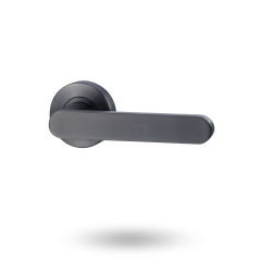VIVID LEVER V3 PASSAGE SET WITH LATCH SATIN GUN METAL