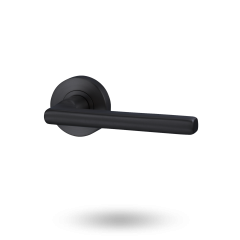 VIVID LEVER V4 PASSAGE SET WITH LATCH MATT BLACK