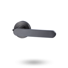 VIVID LEVER V3 PRIVACY SET WITH LATCH SATIN GUN METAL